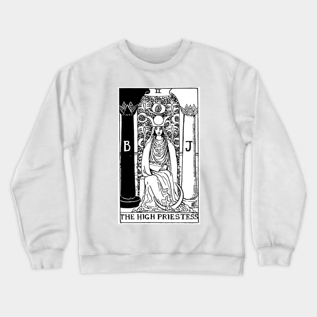 The High Priestess Tarot Crewneck Sweatshirt by vintage-glow